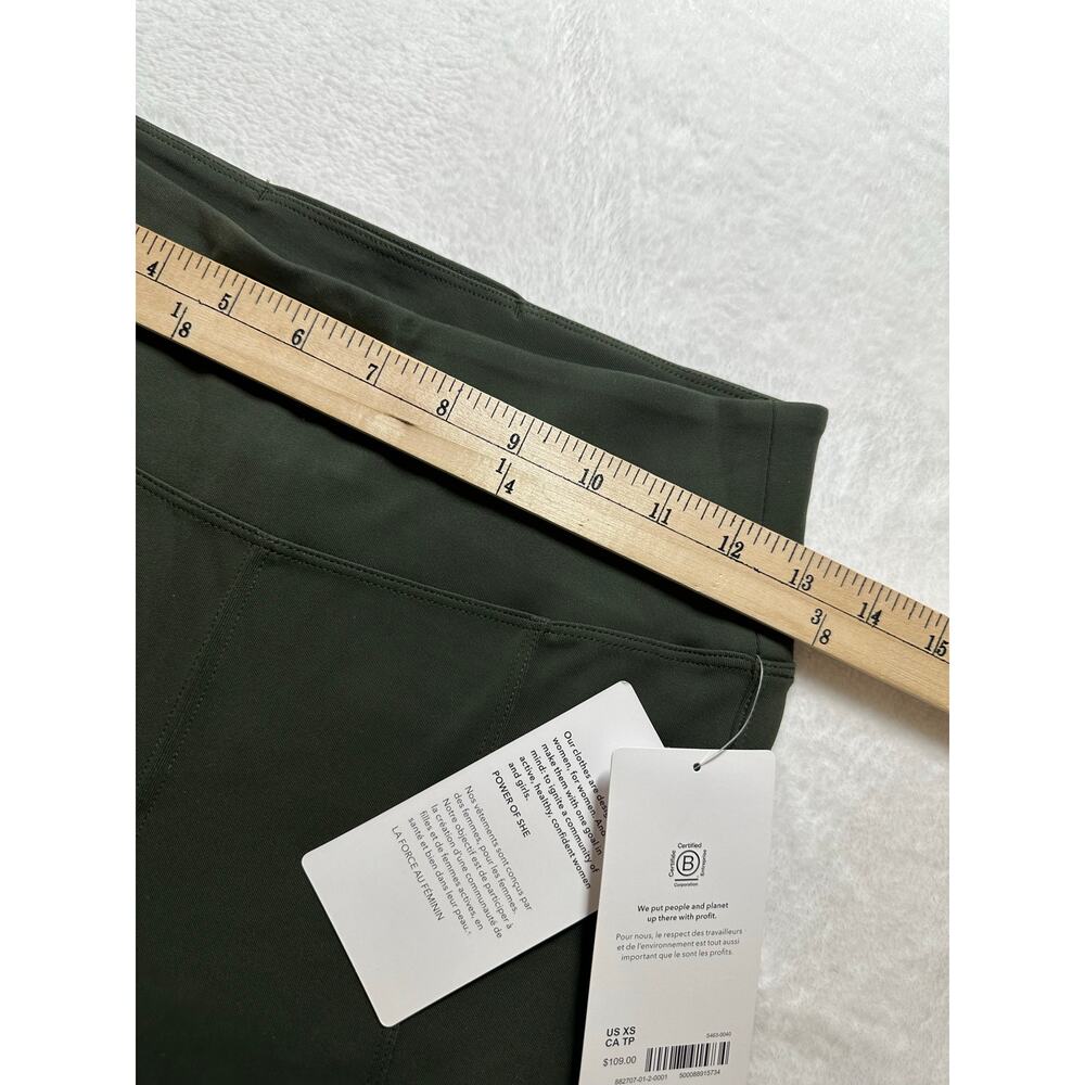 NWT Athleta Delancey Straight Leg Pants Green Size XS - Picture 3 of 8